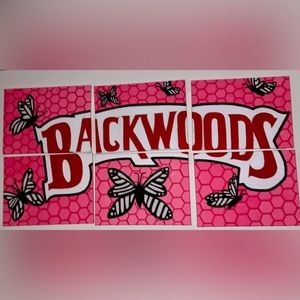 Handprints backwoods  6 pcs painting